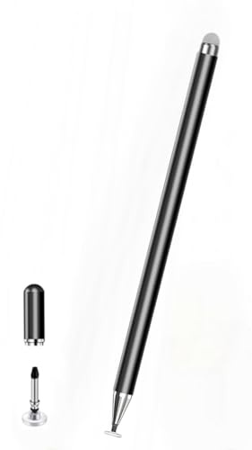 2 in 1 Stylus Pen für AMZ Fire Max 11 Table Fire HD 10/8/7 Touch Screen Pen Schreibstift iPad/Android für Honor Pad/XIAOMI/Redmi PadSE Tab Eingabestifte Pencil (Schwarz)