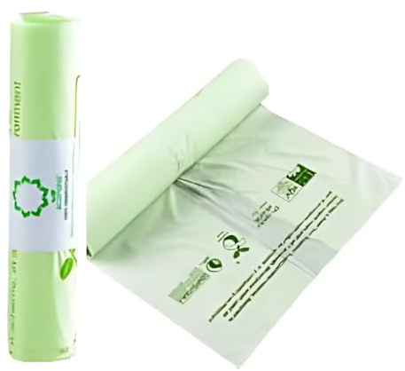 25L x 52 Compostable Food Waste Bin Liners – Biodegradable Kitchen Bin Bags for Food Recycling – Strong, Leak Proof, EN13432 and Council Approved