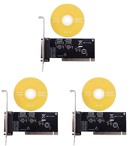 Tacdas 3X PCI Erweiterungs Karten Adapter 25Pin Parallel LPT PCI zu Parallel DB25 Drucker Anschluss Controller Karte