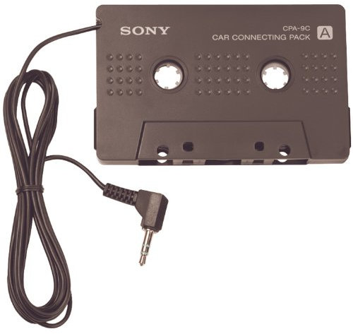 Sony Car Stereo Cassette Adaptor for all iPod/MP3/CD/MD/Walkman Players (Black)