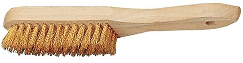 PROMAT 841033 Drahtbürste 3reihig L.295mm Ms. Draht-D.0,3mm PROMAT m.Holzrücken