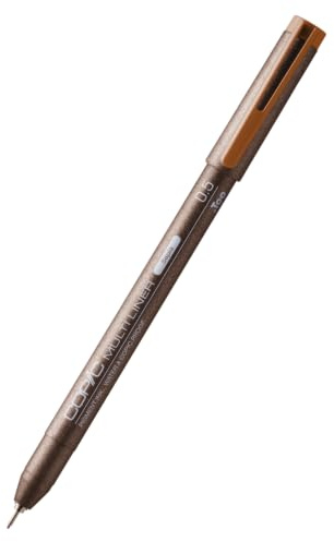 Copic Multiliner 0,5 mm, Sepia, Fineliner mit einer feinen Spitze und wasserbeständiger Pigmenttinte
