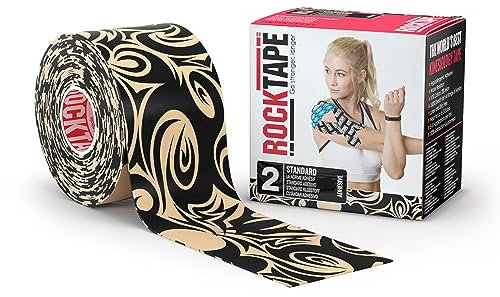RockTape Unisex-Adult Standard Kinesiologie-Tape, Tattoo, 5cm x 5m