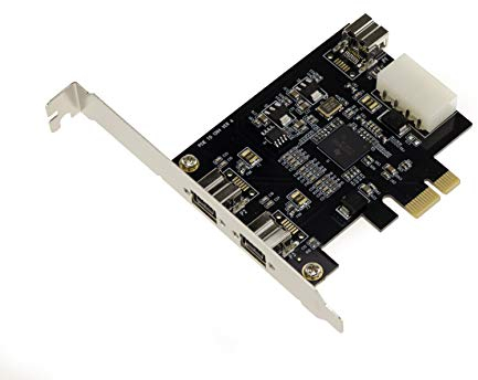 KALEA-INFORMATIQUE PCIe Firewire 800 IEEE1394B Controller-Karte auf PCI Express Port 1x 2+1 Ausgänge mit TI Chipsatz XI02213AZAY.