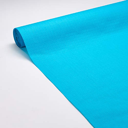 LE NAPPAGE ARTS DE LA TABLE Nappe Bleu Turquoise en Papier Gaufré - 1,18x20m