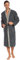 Egeria Bruno slate grey Herren Kimono Bademantel S 100% Baumwolle
