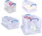 Really Useful Box Plastic Storage (Bonus Pack of 4) 48 Litre + 12 Litre + 9 Litre + 3 Litre Clear