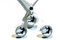 Handball Halskette Kette Ohrstecker Ohrringe 925 Sterling Silber Cabochon