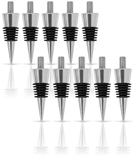 Chrome Bottle Stopper with 3/8 x 16 tpi Threaded Post 10pk