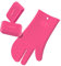 Kochblume Handschuh & Griffschutz 2er Set | Hitzeschutz Set | Premium-Silikon | Hitzebeständig | Spülmaschinenfest | Farbe: pink