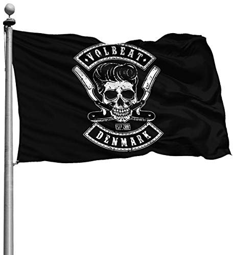 Crayo Politische Flaggen,Dekoration Flagge,Garten Flagge,Willkommensflagge,Volbeat Dekorative Künstliche Flagge,Saisonale Heimatflagge 3X5 Ft