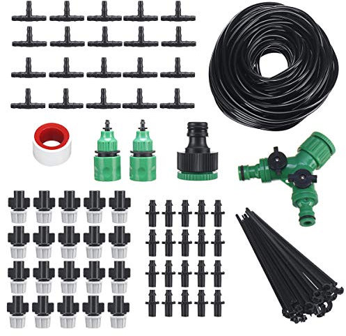 ZOYOSI 20 m fai da te impianto auto-irrigazione micro sistema di irrigazione a goccia kit tubo da giardino
