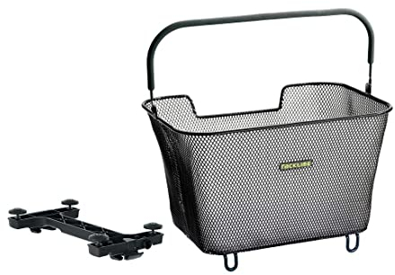 Racktime Saar Rad Unisex – Babys Einkaufskorb-562103 Einkaufskorb, Schwarz, 51x25,5x31cm