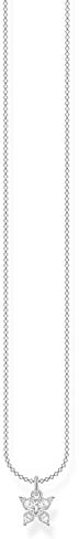 THOMAS SABO Damen Kette Schmetterling weiße Steine 925 Sterlingsilber KE2102-051-14-L45V