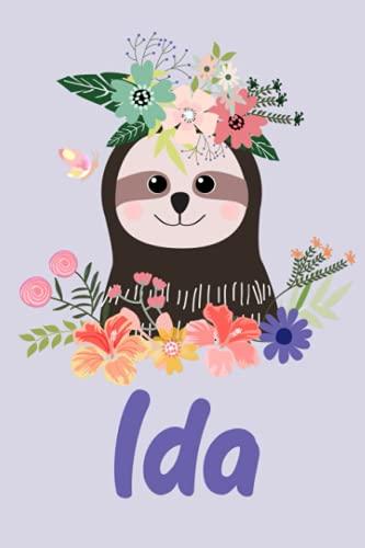 Ida: personalisiertes Notizbuch Kritzelbuch A5 kariert