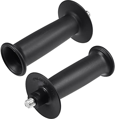 sourcing map Rotary Tool Side Handle, Auxiliary M12 Thread for Angle Grinding Plastic Black 2 Pcs