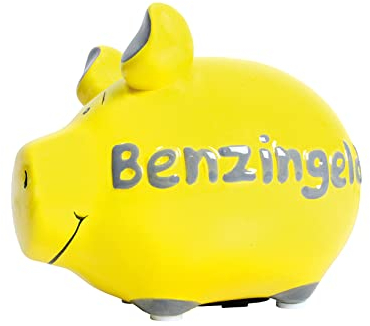 foolonli Spardose Schwein aus Keramik Geschenk Kinder Gelb KCG Benzingeld Sparen Mitbringsel