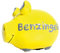 foolonli Spardose Schwein aus Keramik Geschenk Kinder Gelb KCG Benzingeld Sparen Mitbringsel