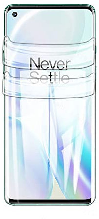 Snailcanfly 2 Stk Hydrogel Film Für OnePlus 8 5G / 1+8 6.55inch Hochempfindliche Schutzfolie Flexible Transparente TPU-Displayschutzfolien Volle Abdeckung KEIN gehärtetes Glas