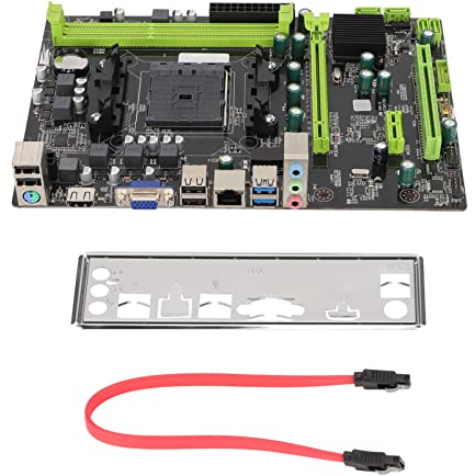 ASHATA Computer-Motherboard, DDR3 PCIE 3.0 M ATX-Desktop-Computer-Mainboard, Unterstützt 904-polige FM2 APU 7650K 860K Quad-CPU