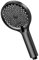 Alcachofa de ducha, YEAUPE Alcachofa de ducha grande (130 mm de diámetro) Alcachofa de ducha de alta presión, cabezal de ducha ahorro de agua con 3 tipos de chorro, negro 8L/Min