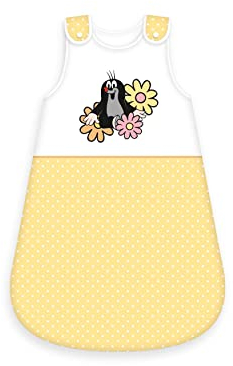 Herding Der kleine Maulwurf Baby-Schlafsack, 110 x 45 cm, Seitlich umlaufender Reißverschluss und Druckknöpfe, 100% Baumwolle