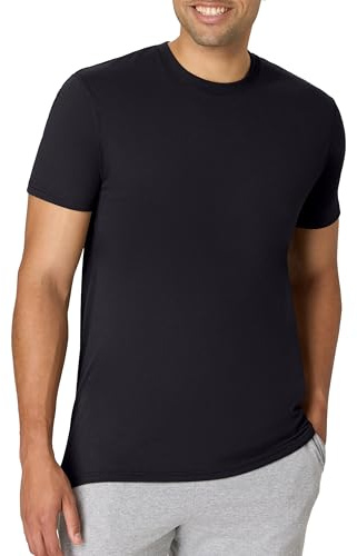 Hanes Originals T-Shirt léger col Rond Tri-Blend Tee, Noir, M Homme