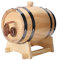 Natudeco 1,5 L Weinfass aus Holz Weineimer Schnapsfass Bierbraugerät aus Holz Mit Aluminiumfolie Für Die Gärung, Lagerung Und Verteilung von Wein(Holz)