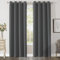 CUCRAF Blackout Curtains for Bedroom & Living Room, Dark Grey, 90 Inch Drop, 2 Panels, Thermal, Eyelet, Soundproof Room Dividers W46 x L90