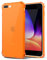 Svanove for iPhone 7 Plus Case & 8 Plus Case Clear, Neon Bright Vibrant Color, Transparent Jelly Protective Silicone Phone Case for Women Girly Cute, Thin Slim Soft Flexible TPU Bumper, Neon Orange