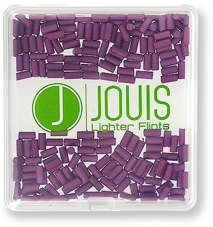 Jouis Lighter Flints - Universal Ersatz Feuerzeug Feuersteine kompatibel mit den meisten Feuerzeugen (200x, Pink)