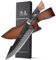 SHANGDAO Damaskus Kochmesser Küchenmesser mit Lederscheide, 20 cm, 67 Schichten Legierter Stahl 10Cr15CoMoV Schneidekern, professionell von Hand geschmiedeter Griff aus Harz & Holz.