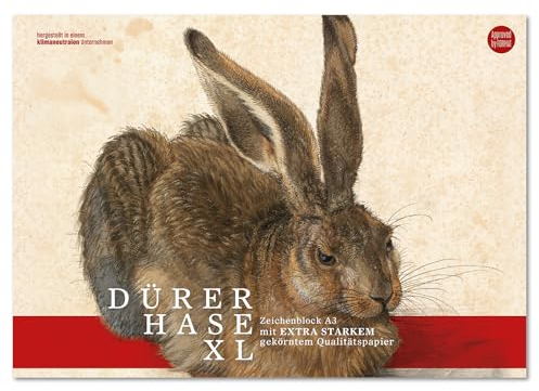 Edition Dürer Zeichenblock gekörnt A3 12 Blatt 130 g/m², Malblock für Kinder und Erwachsene
