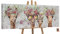 YS-Art XXL Abstrakt Acryl Gemälde auf Leinwand Giraffen handgemalt Wandbilder Wohnzimmer Kinderzimmer modern Pastell Farben Design Bilder echte Kunst 120x40 cm