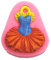Moldes Tartas Silicona 2 Piezas De Vestido De Princesa Barbie, Decoración De Fondant, Molde De Silicona, Forma De Chocolate De Pastel, Pegamento De Gota De Arcilla Ultra Ligero
