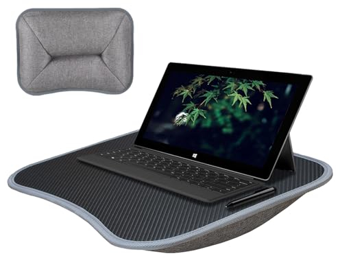 Lyricalist Lap Desk, Lap Top Tray, Portable Lap Desk with Cushion, Writing Padded Tray with Handle, Laptop Bed Tray, Multi-Functional Laptop Lap Desk, Cushioned Lap Desk for Work and Game Couch