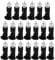 Homoyoyo 48 Pairs Cpu Cooler Fixators Cpu Cooling Accessories Pin and Clip Cpu Fixator for Computer CPU