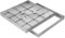 Schachtabdeckung Edelstahl 800x800 Höhe 50 mm Revisionsschacht Gullideckel Auspflasterbar EN - 124