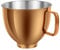 adwrparts 5 QT Stainless Steel Mixer Bowl for KitchenAid Artisan&Classic Series 4.5-5QT Tilt-Head Mixers K45 KSM70 KSM150 etc. Replacment for KitchenAid Mixer Bowl(Heavy Duty Radiant Copper)