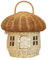 Pilz-Rattan-Aufbewahrungskorb Mit Deckel,Storage Basket，Mushroom Rattan Storage Basket,for Shelf Organiser Decorative Box For Home