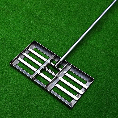 Gardeneea Professionelles Golf-Gartengras, Robustes Rasenschiebewerkzeug mit großer Kapazität, Golfausrüstung, zum Nivellieren und Planieren von Golfrasen im Hof