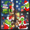 Fensterbilder Weihnachten, Surcotto Weihnachtsdeko für Fenster, 9 Blätter Fensterbilder Weihnachten für Kinder, Selbstklebend Wiederverwendbar Weihnachtsbilder für Fenster