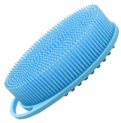 Körperpeelingbürsten – taktile Silikonbürste, tragbare Shampoo-Bürste für Kinder | Baby Sensorische Integration Taktile Trainingsbürste Silikon-Badebürste, Silikon-Duschkörper-Reinigungsbürste für Kin