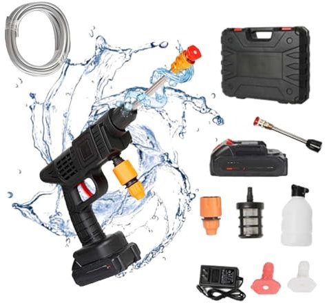 Hydrowasher, Power Washer, Power Washer, Hydro Washer,Sprayer, 6 in 1 High Pressure Wireless Car Washer (B)