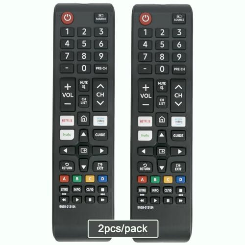 <2pcs/Pack> Replacement Remote BN59-01315A, Universal Remote Control Fit for Samsung LCD LED UHD QLED OLED Mini LED Smart TVs