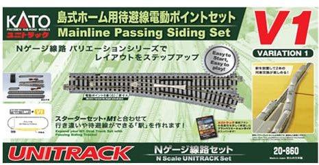 KATO N Gauge Island Home Wait Line Electric Point Set V1 20-860 Railroad Model Supplies