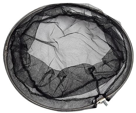 Stainless Steel Frame Net Head Dense Hole Nylon Design for Seawater River Boat Fishing Fits Screw for Net Sticks