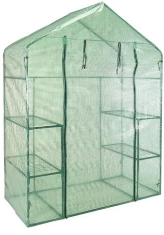 Well Home Serra con telaio Metallico 143x73x195cm con copertura PE di colore Verde