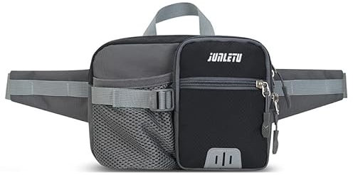 Wanlxc Gürteltasche Bauchtasche mit flaschenhalter, Hüfttasche Herren Damen Sport für Laufen Radfahren Reisen Wandern Joggen Outdoor