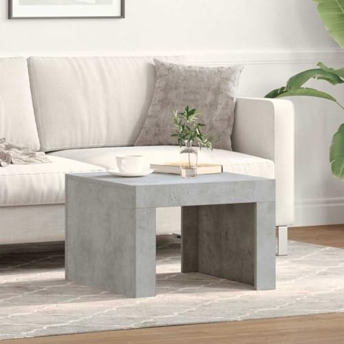 Generico Tavolino da Salotto Grigio Cemento 50x50x35 cm in Truciolato,Grigio,10.15kg,808553